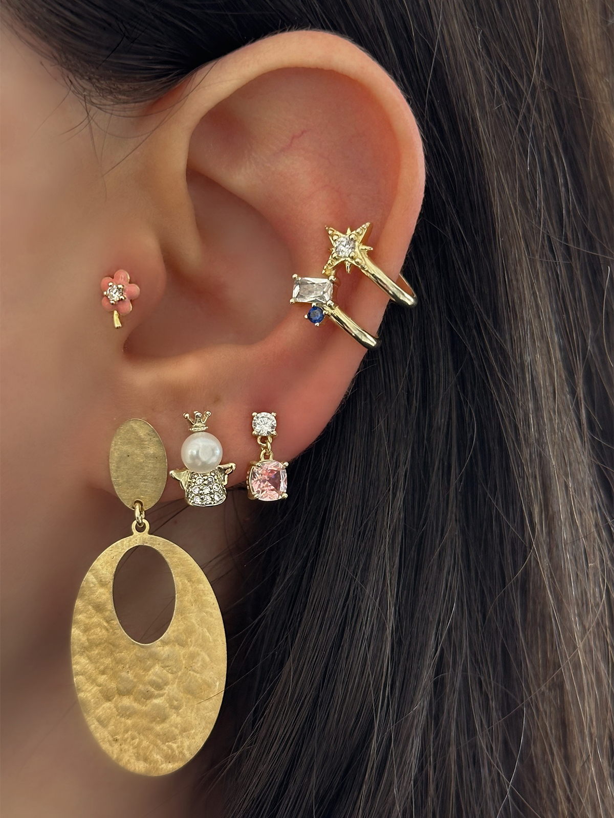 Archive Crystal Bloom Piercing