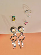 Ananas Tek Küpe