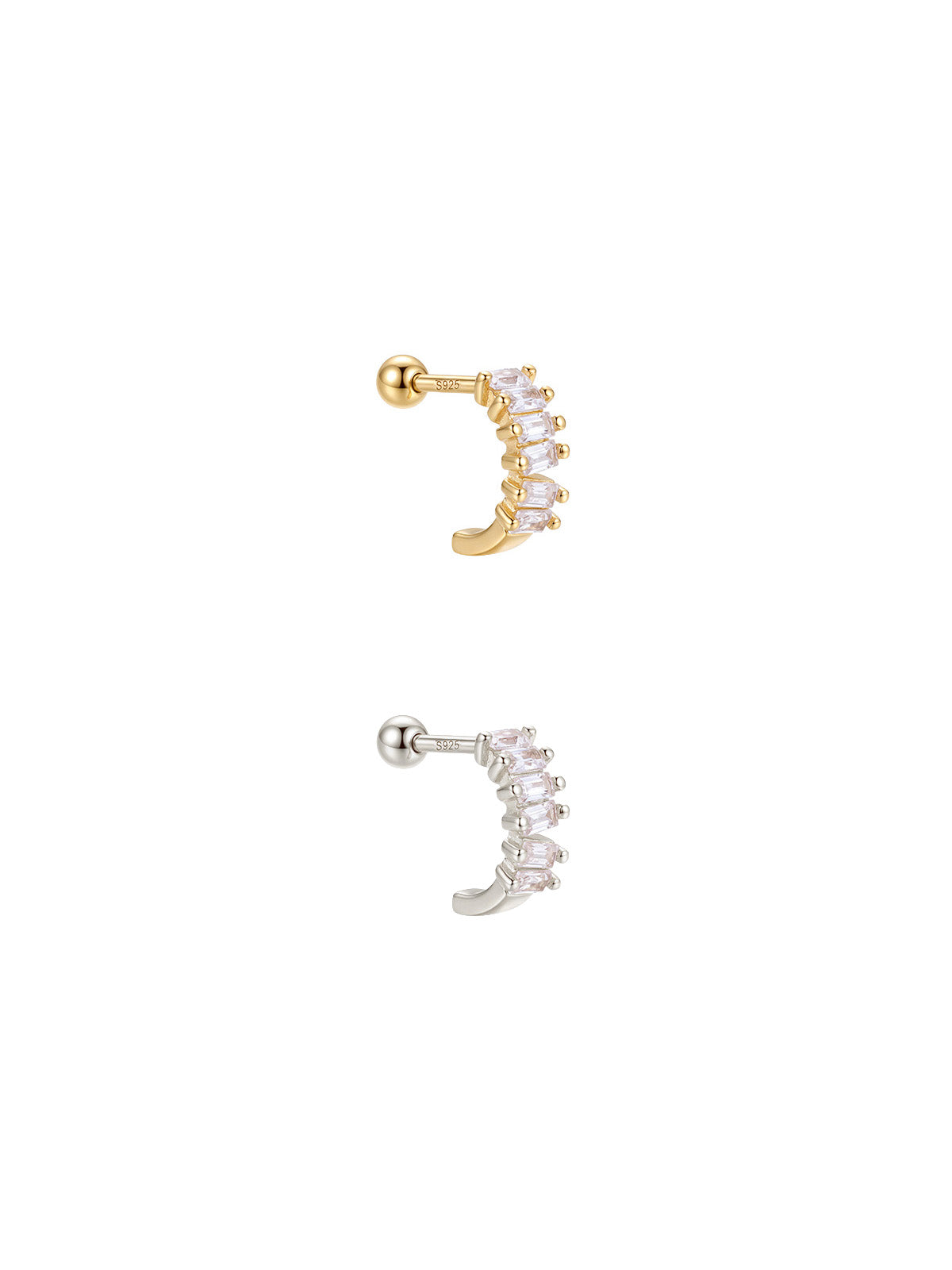 Archive Baguette Curve Piercing