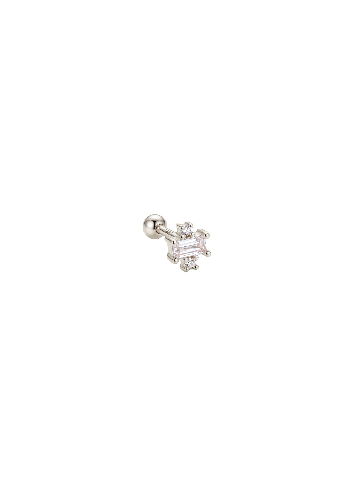 Archive Baguette Double Accent Piercing