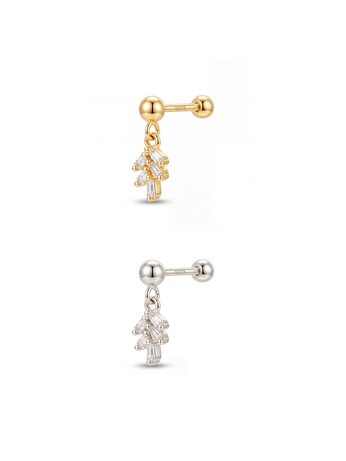 Archive Baguette Drop Piercing