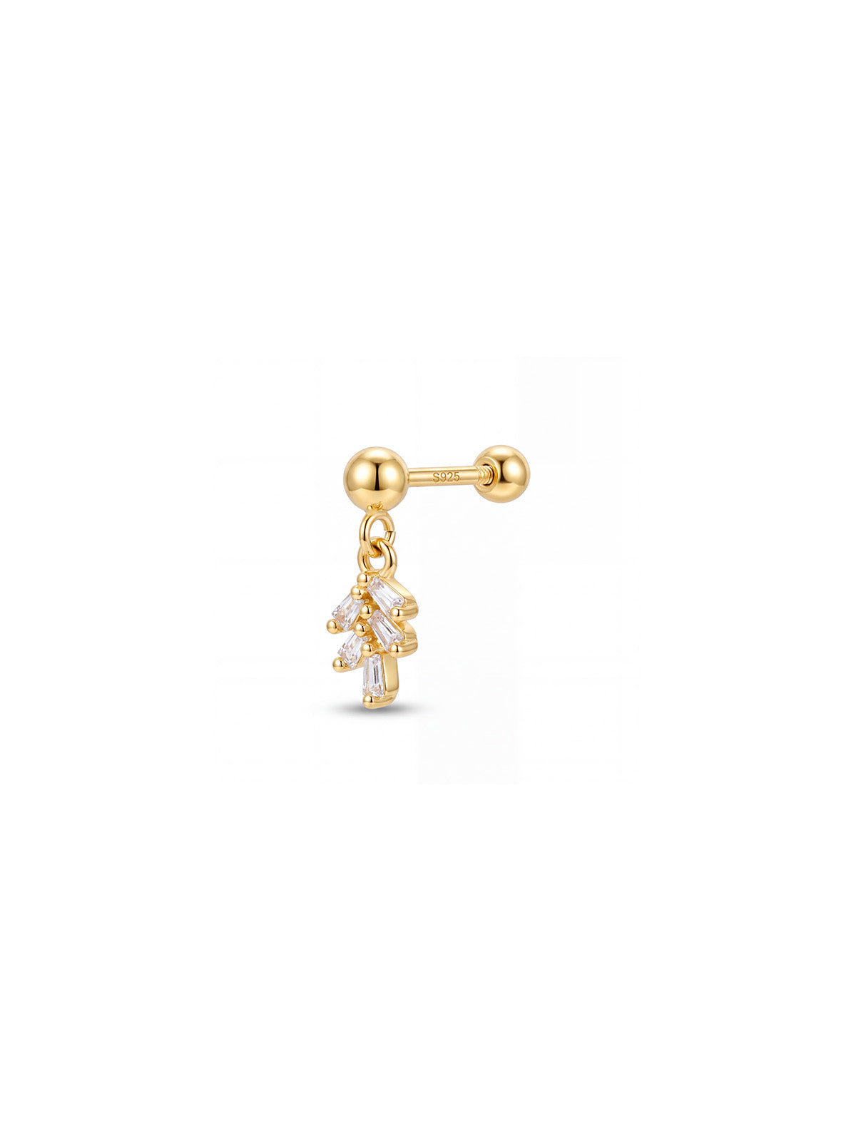 Archive Baguette Drop Piercing