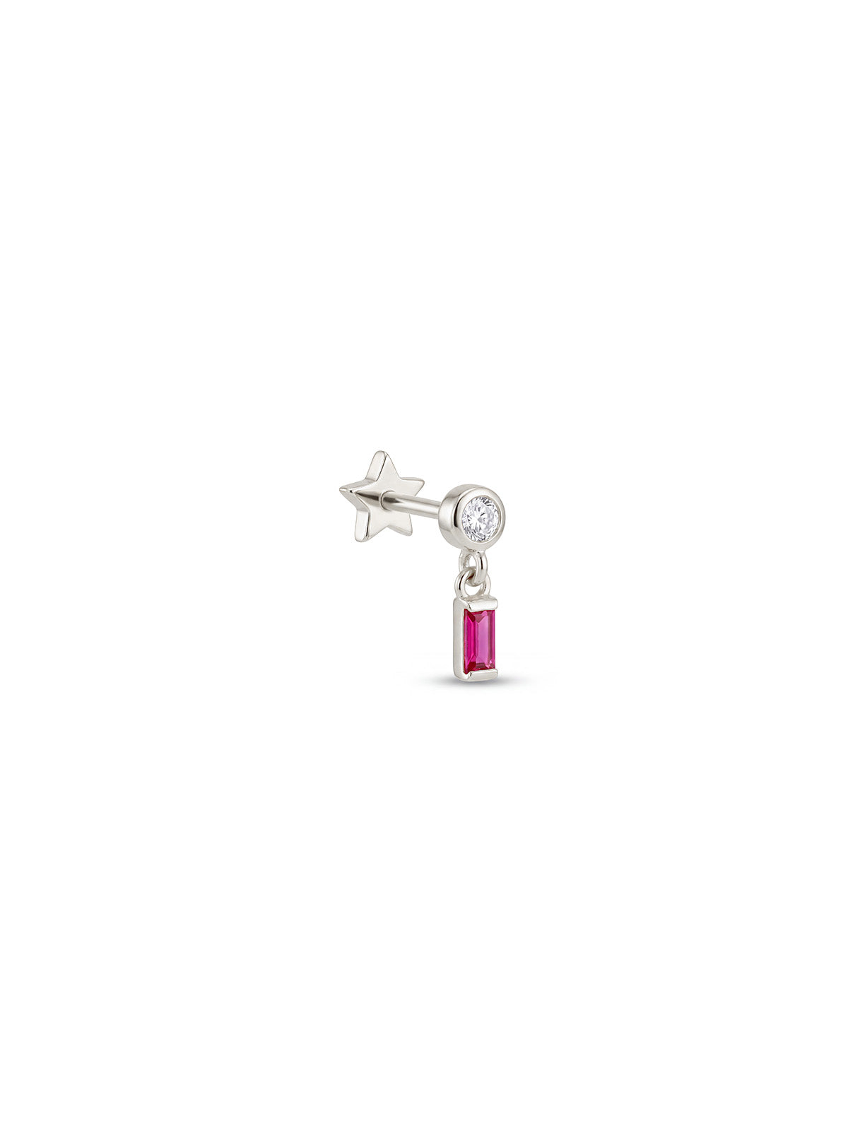 Archive Bezel Baguette Drop Piercing