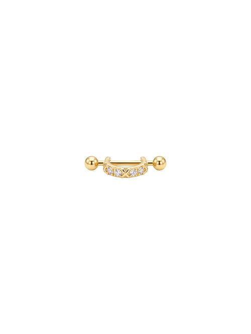 Archive Crisscross Arc Piercing