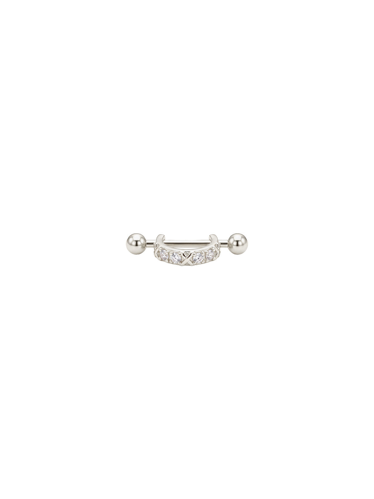 Archive Crisscross Arc Piercing