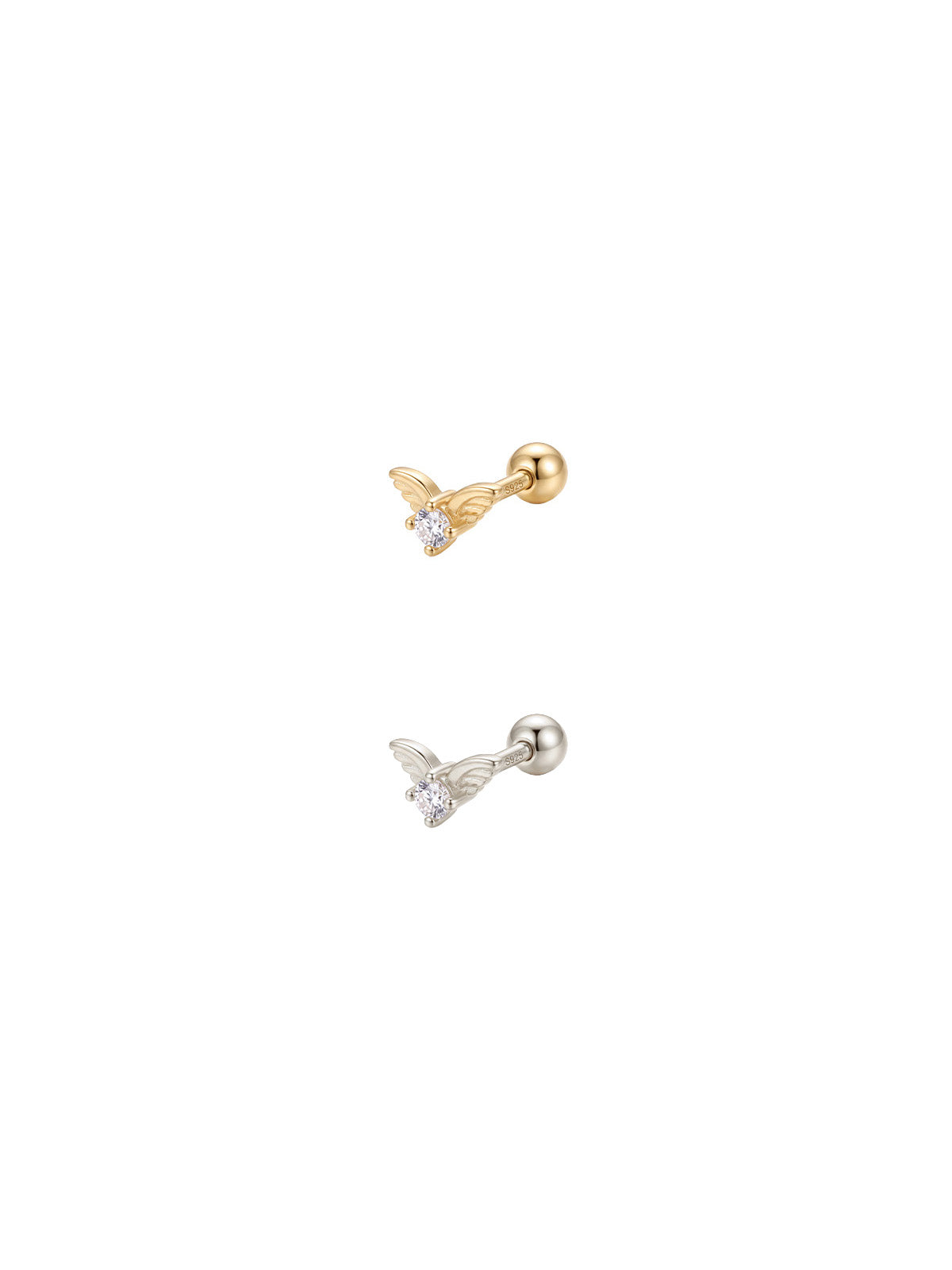 Archive Crystal Angel Wings Piercing
