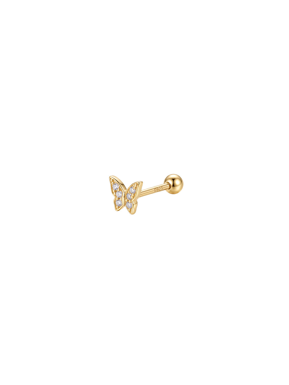 Archive Crystal Butterfly Piercing