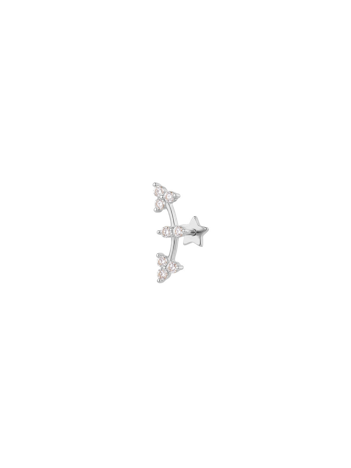 Archive Crystal Clover Arc Piercing