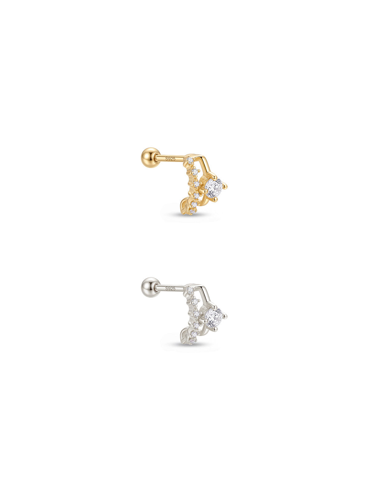 Archive Crystal Curve Piercing