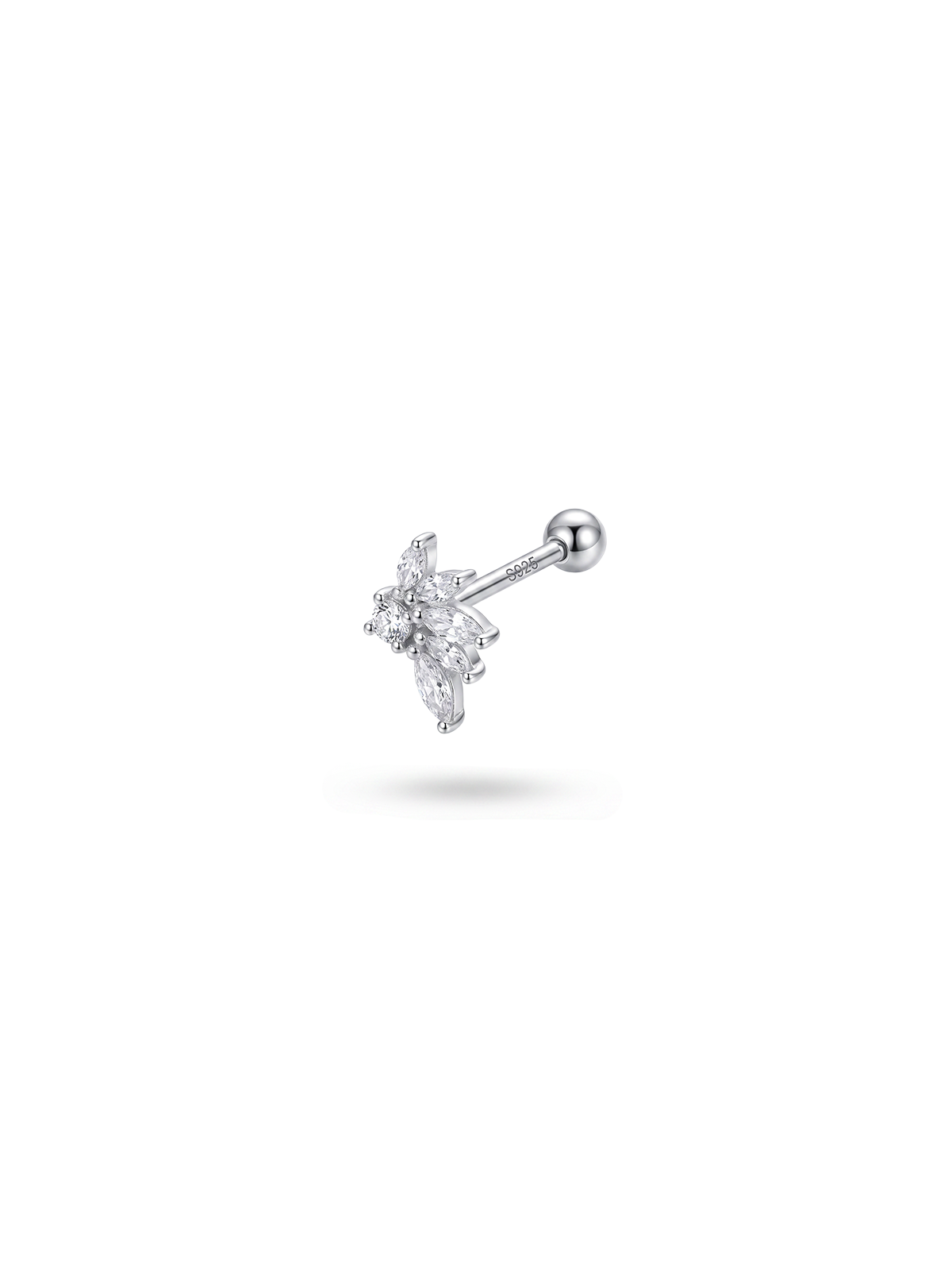 Archive Crystal Feather Piercing