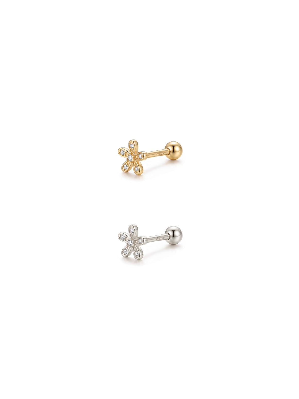 Archive Crystal Flower Piercing