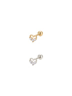 Archive Crystal Open Heart Piercing