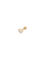 Archive Crystal Open Heart Piercing