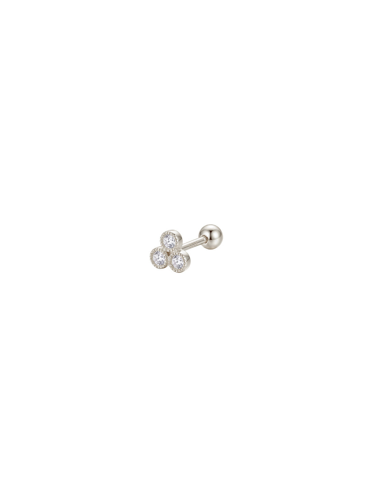 Archive Crystal Trefoil Piercing