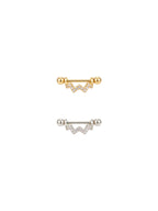 Archive Crystal Zigzag Piercing