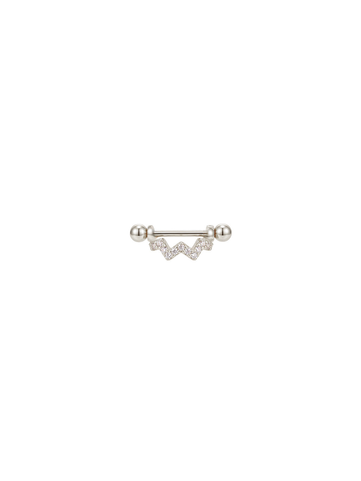Archive Crystal Zigzag Piercing
