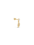 Archive Crystal Leaf Drop Piercing