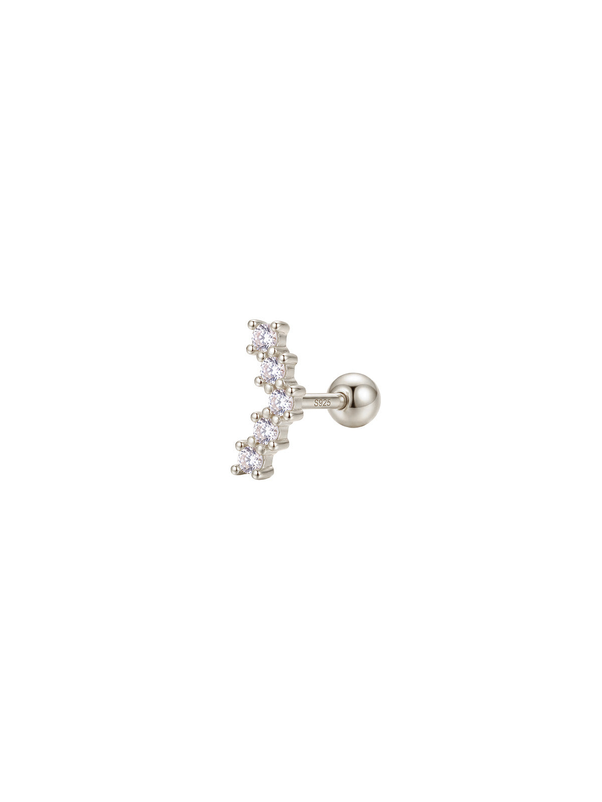 Archive Five Crystal Curve Piercing