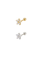 Archive Five Crystal Flower Piercing