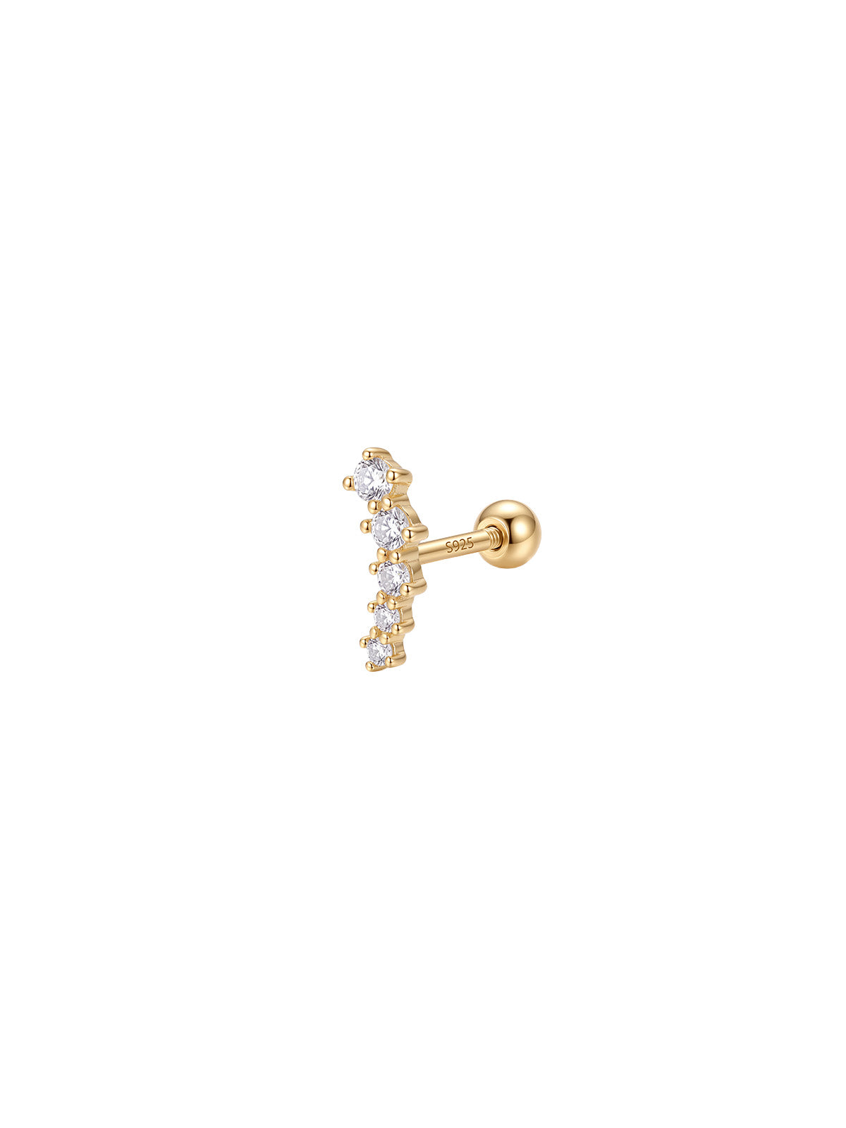 Archive Graduated Crystal Curve Piercing