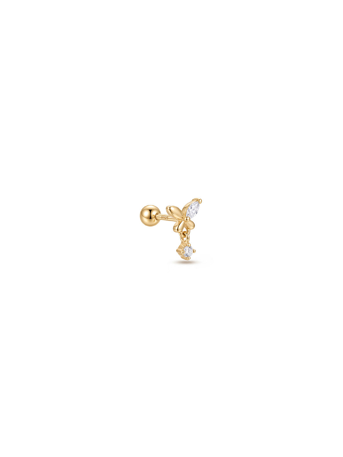Archive Marquise Butterfly Drop Piercing