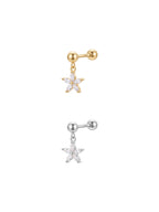Archive Marquise Flower Drop Piercing