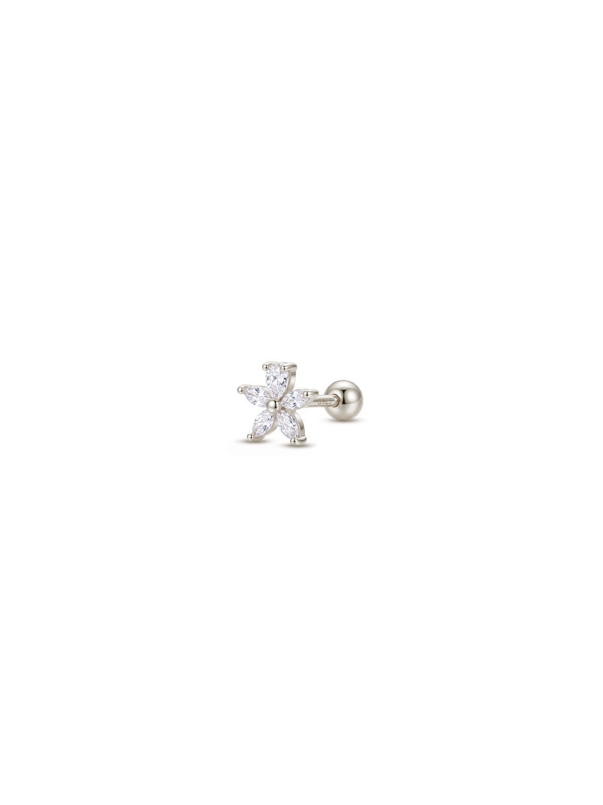 Archive Pear Accent Flower Piercing