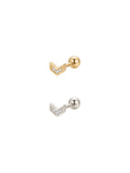 Archive Triple Crystal Chevron Piercing
