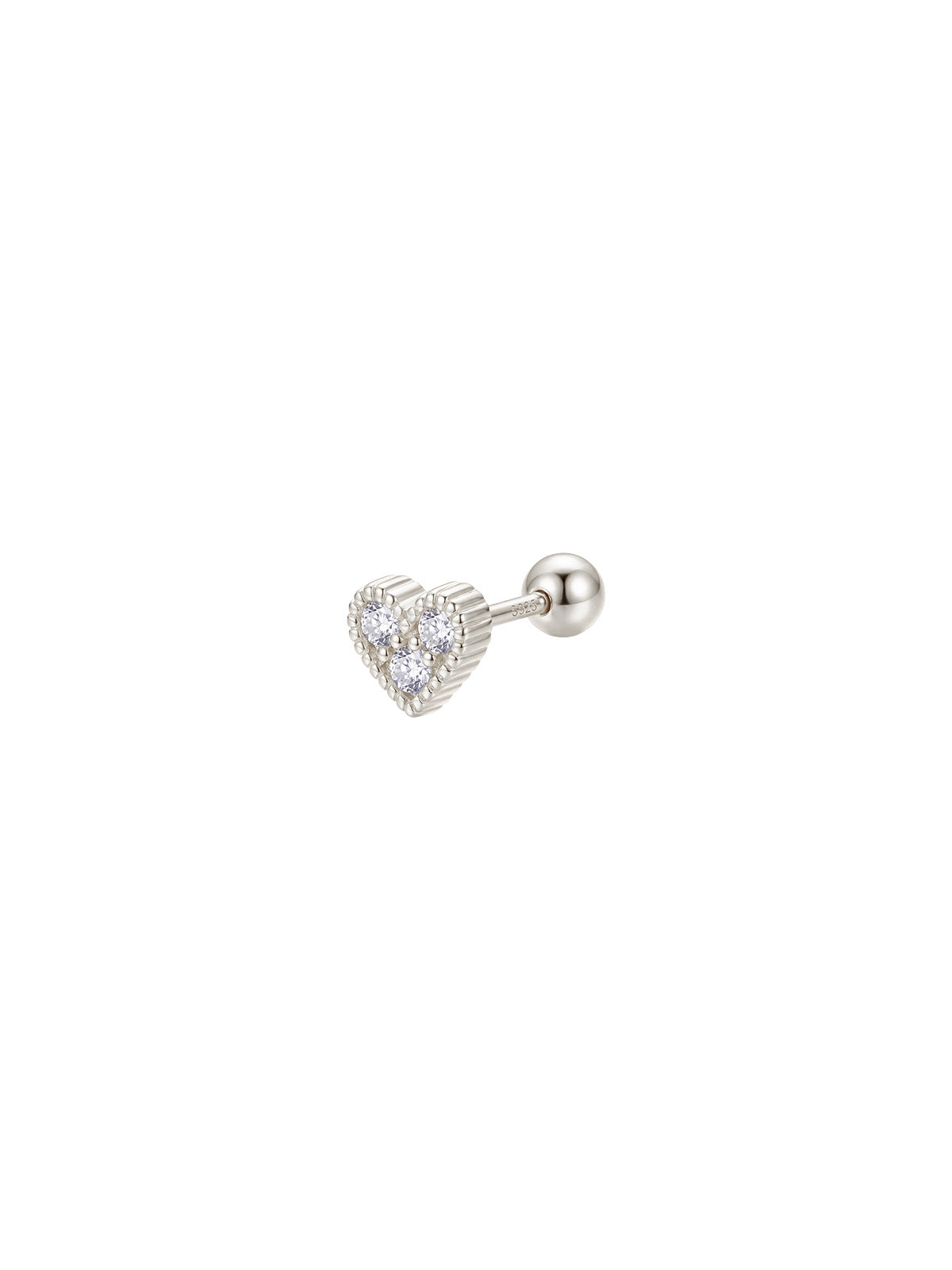 Archive Triple Crystal Heart Piercing