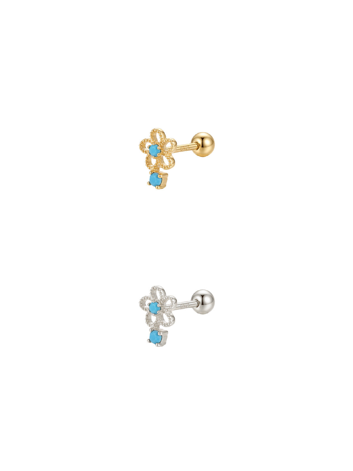 Archive Turquoise Bloom Piercing