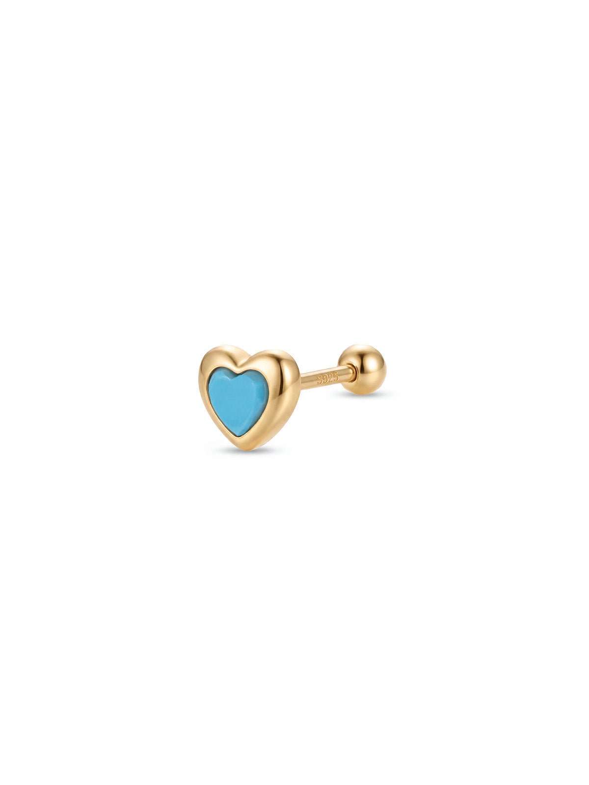 Archive Turquoise Heart Piercing