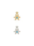 Archive Turquoise Snowflake Piercing