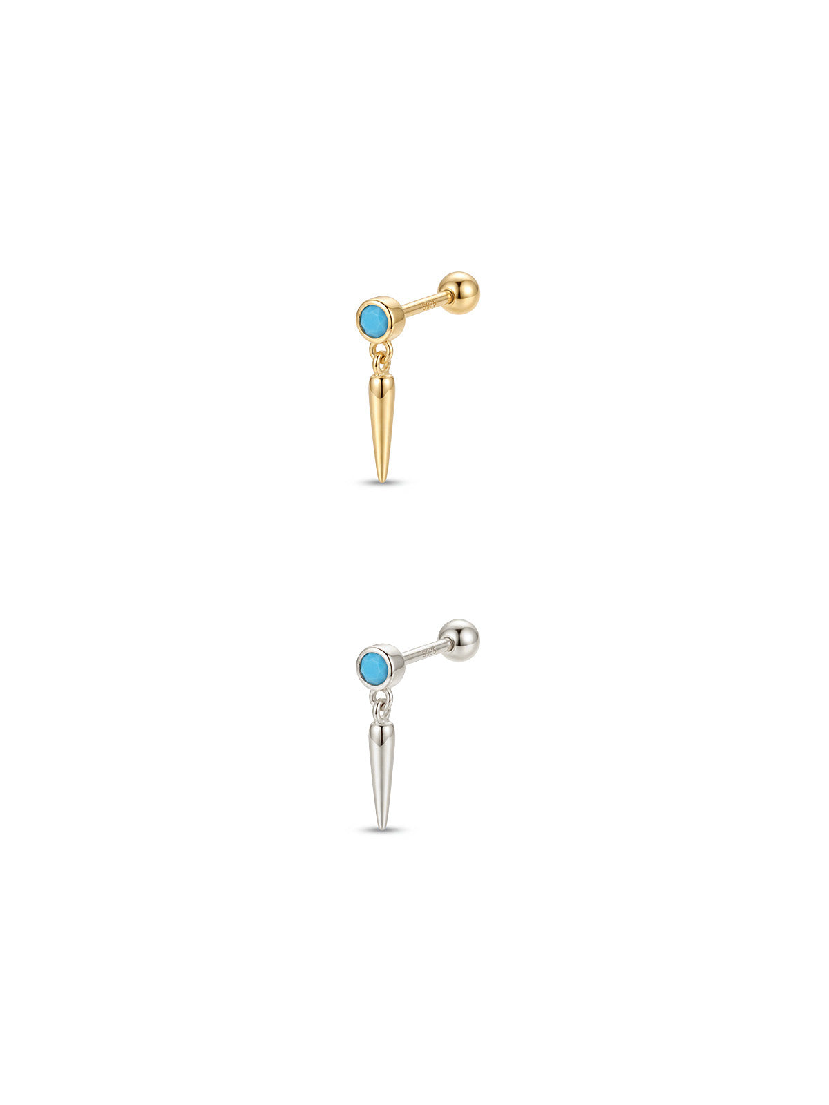 Archive Turquoise Spike Piercing