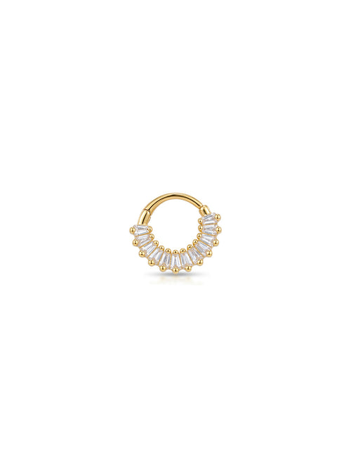 Aura Baguette Halo Daith Halka Piercing