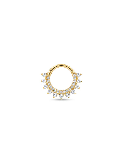 Aura Crystal Crest Daith Halka Piercing