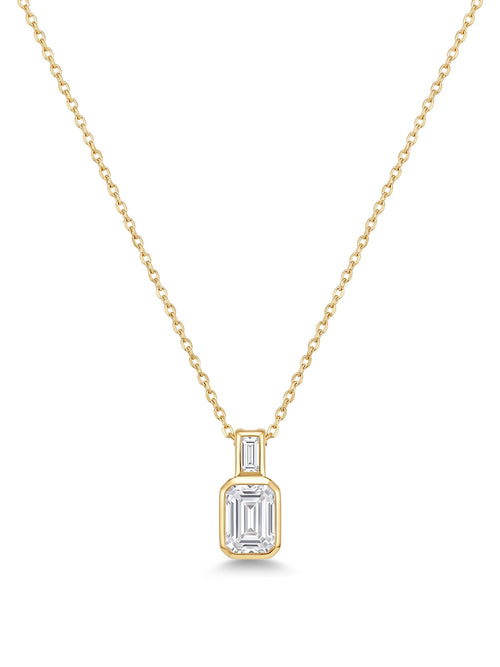 Aura Emerald Cut Kolye