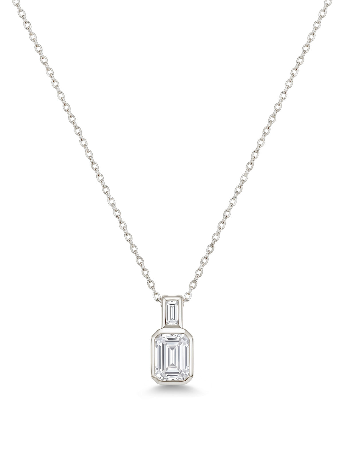 Aura Emerald Cut Kolye