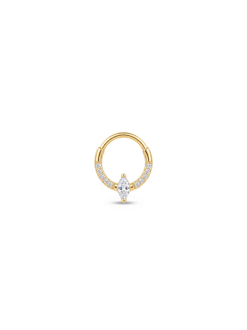 Aura Marquise Halo Daith Halka Piercing