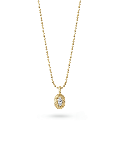 Aura Marquise Medallion Kolye