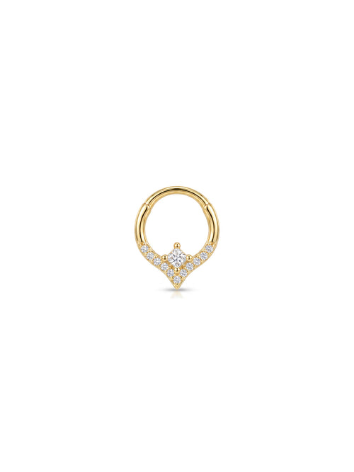 Aura Princess Halo Daith Halka Piercing