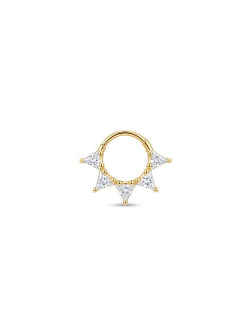 Aura Trillion Crown Daith Halka Piercing