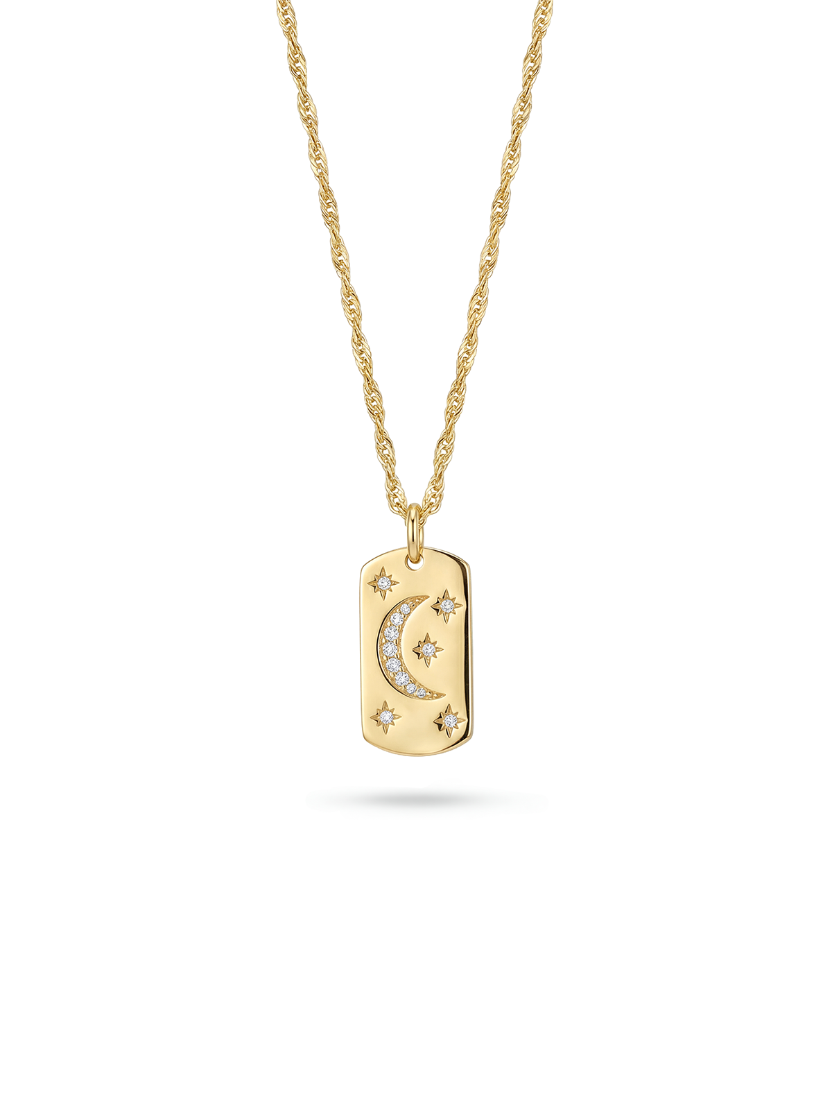 Aura Moon Tag Kolye