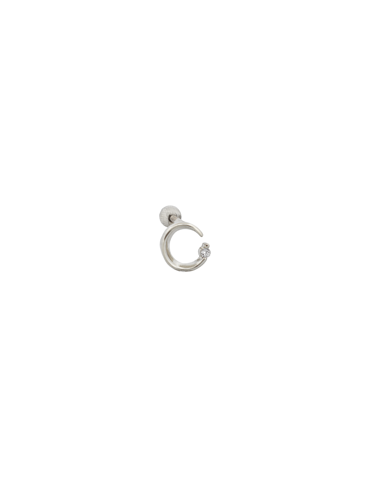 Ucu Taşlı Ay Piercing