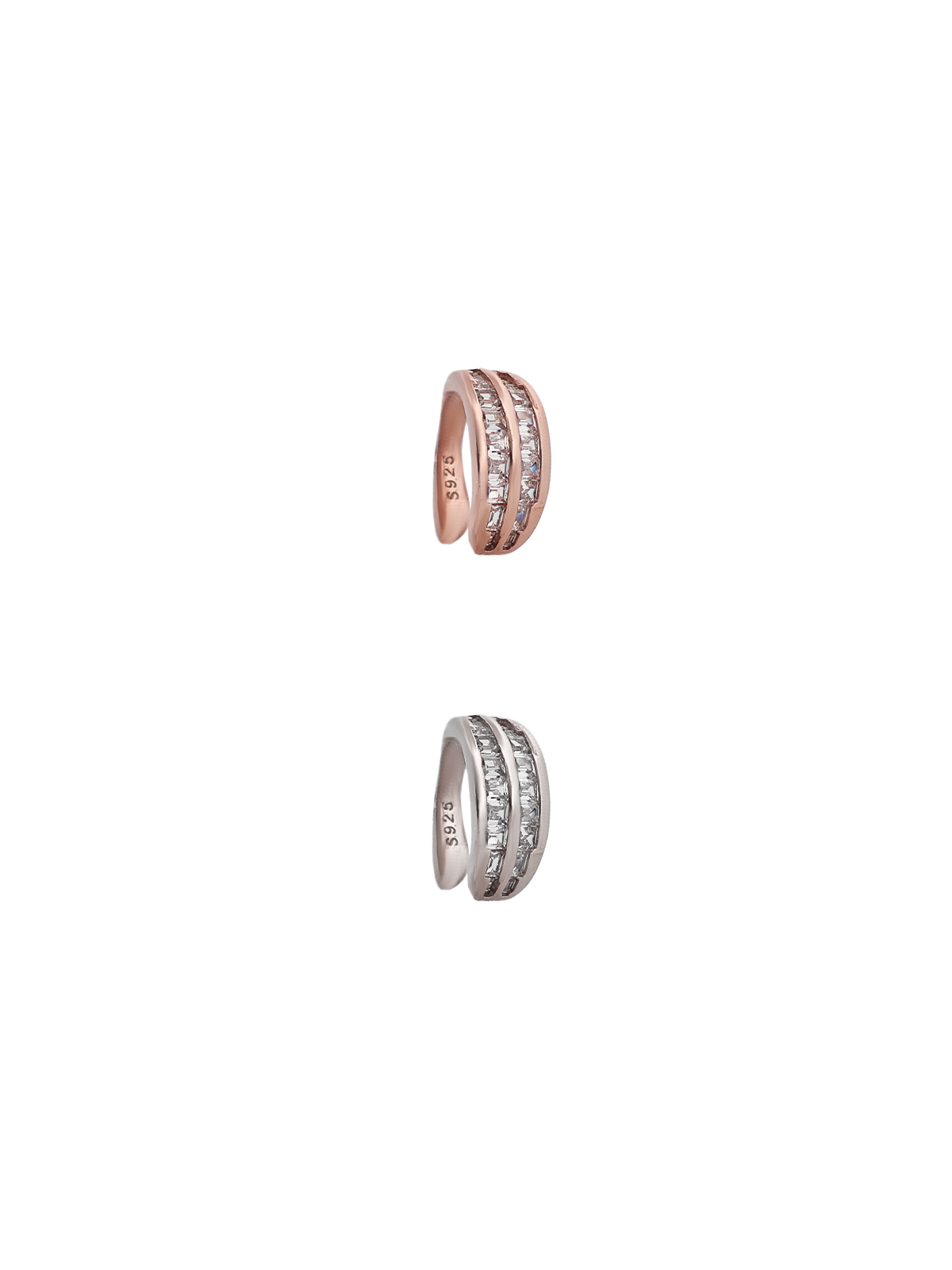 Çift Sıra Kanal Baget Ear Cuff