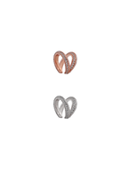 Taşlı Ortası Ayrık İki Sıra Ear Cuff
