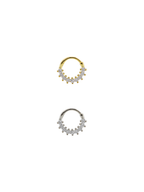 Dokuz Sıra Taş Daith Halka Piercing