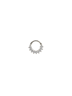 Dokuz Sıra Taş Daith Halka Piercing