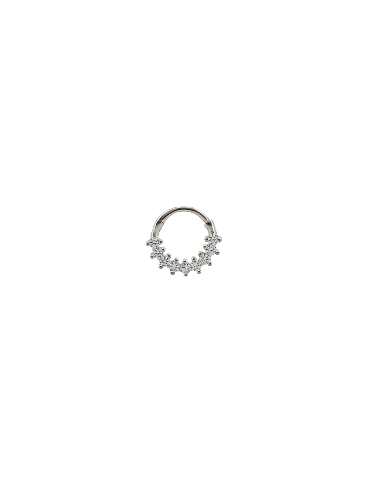 Dokuz Sıra Taş Daith Halka Piercing