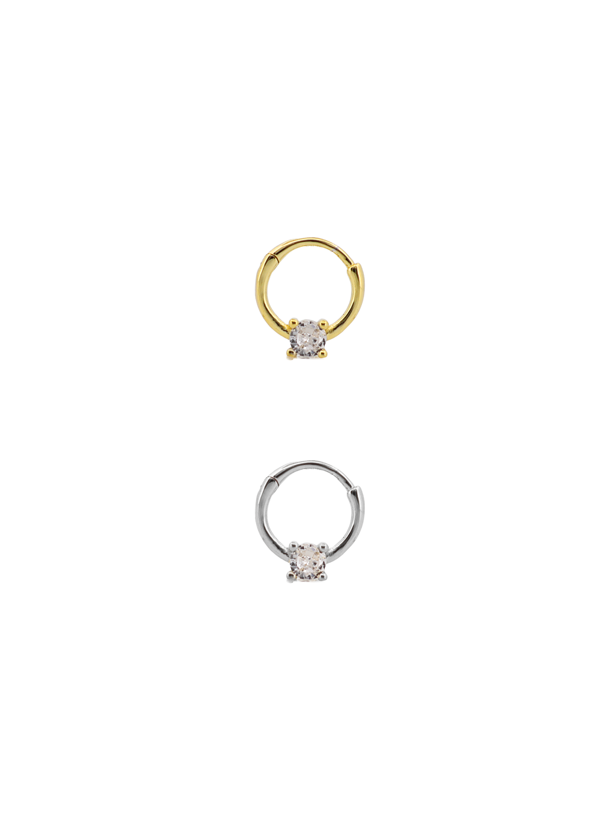 Dört Tırnak Tek Taş Daith Halka Piercing