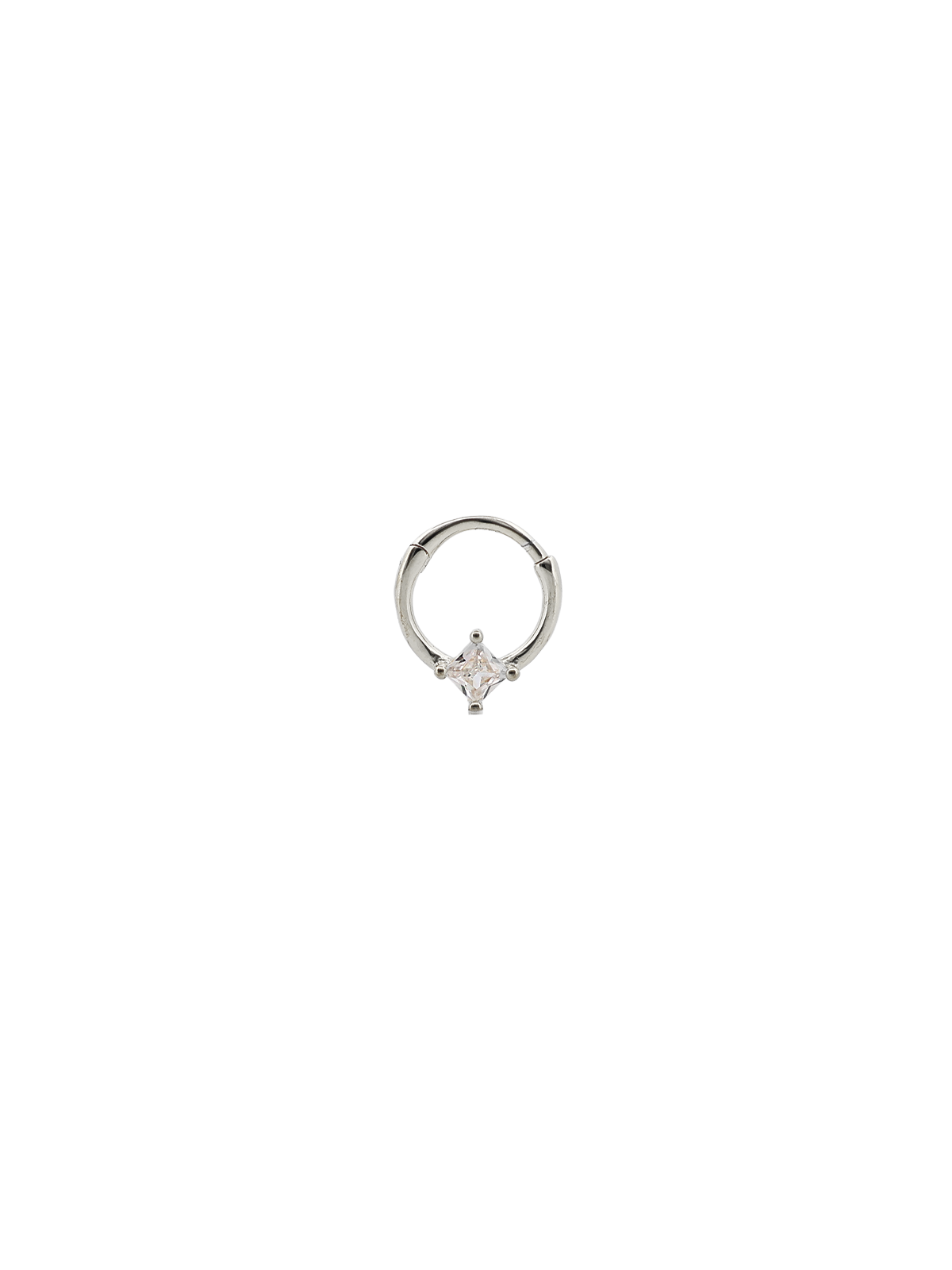 Dörtgen Taş Daith Halka Piercing